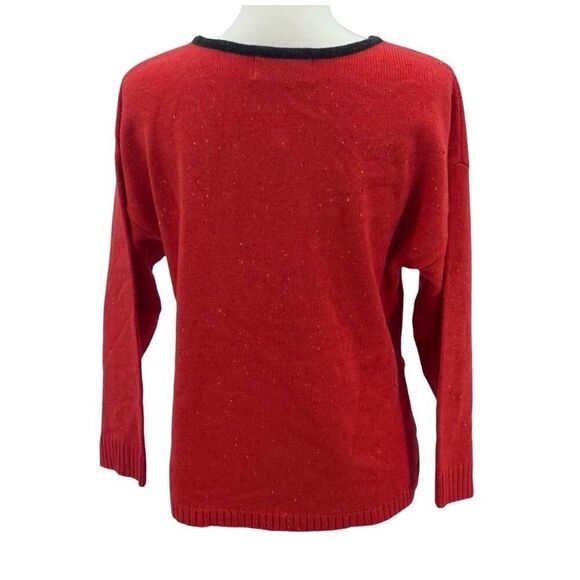 NWT Wildfox Sweater Pullover Red Black Size XS - Picture 4 of 7